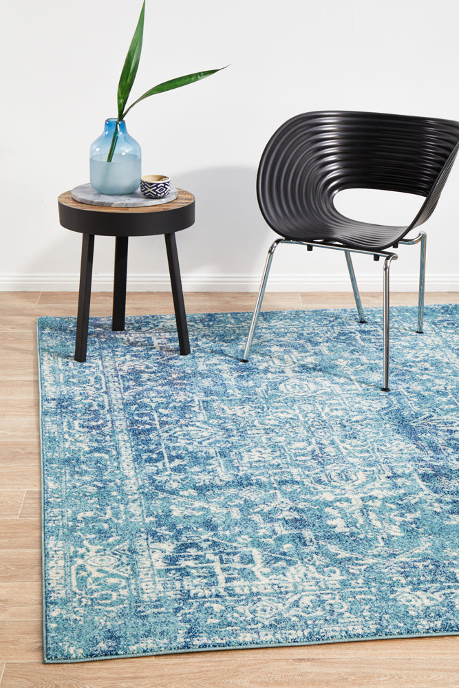 Summon Muse Blue Transitional Rug