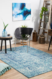 Summon Muse Blue Transitional Rug