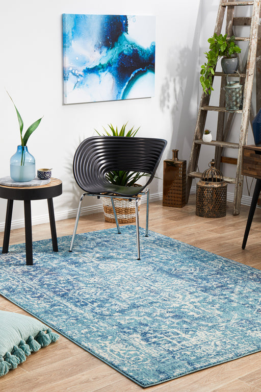 Summon Muse Blue Transitional Rug