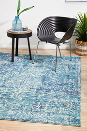 Summon Muse Blue Transitional Rug