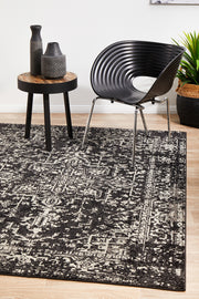 Summon Scape Charcoal Transitional Rug