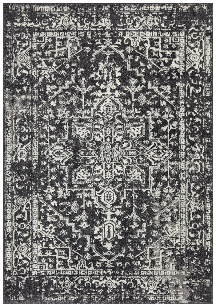Summon Scape Charcoal Transitional Rug