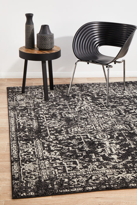 Summon Scape Charcoal Transitional Rug