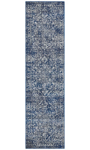 Summon Contrast Navy Transitional Runner Rug