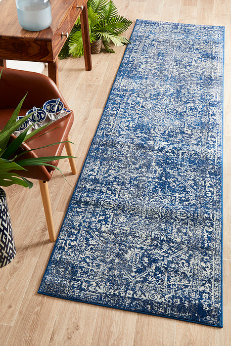 Summon Contrast Navy Transitional Rug