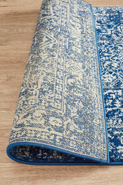 Summon Contrast Navy Transitional Runner Rug