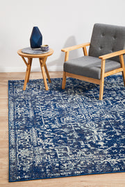 Summon Contrast Navy Transitional Rug