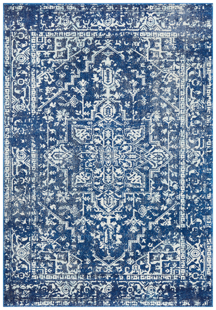 Summon Contrast Navy Transitional Rug