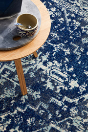 Summon Contrast Navy Transitional Rug