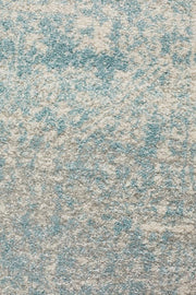 Summon Glacier White Blue Transitional Runner Rug