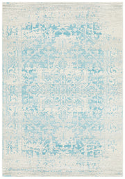 Summon Glacier White Blue Transitional Rug