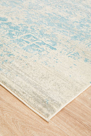 Summon Glacier White Blue Transitional Rug