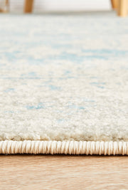 Summon Glacier White Blue Transitional Rug