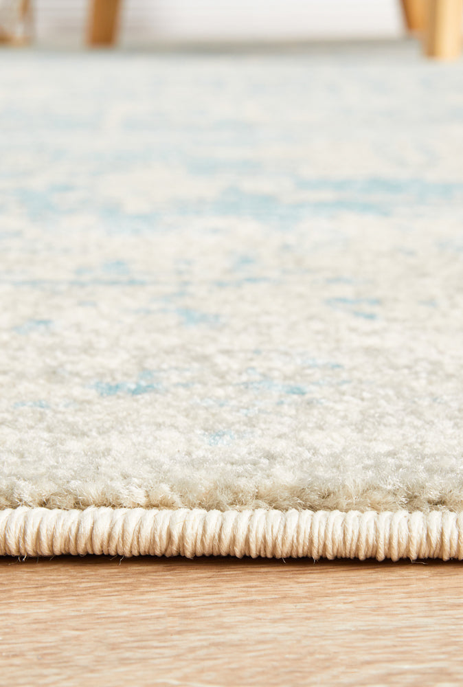 Summon Glacier White Blue Transitional Rug