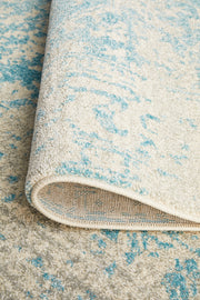 Summon Glacier White Blue Transitional Rug
