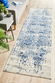 Summon Horizon White Navy Transitional Rug