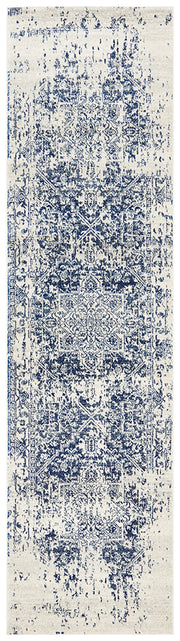Summon Horizon White Navy Transitional Rug
