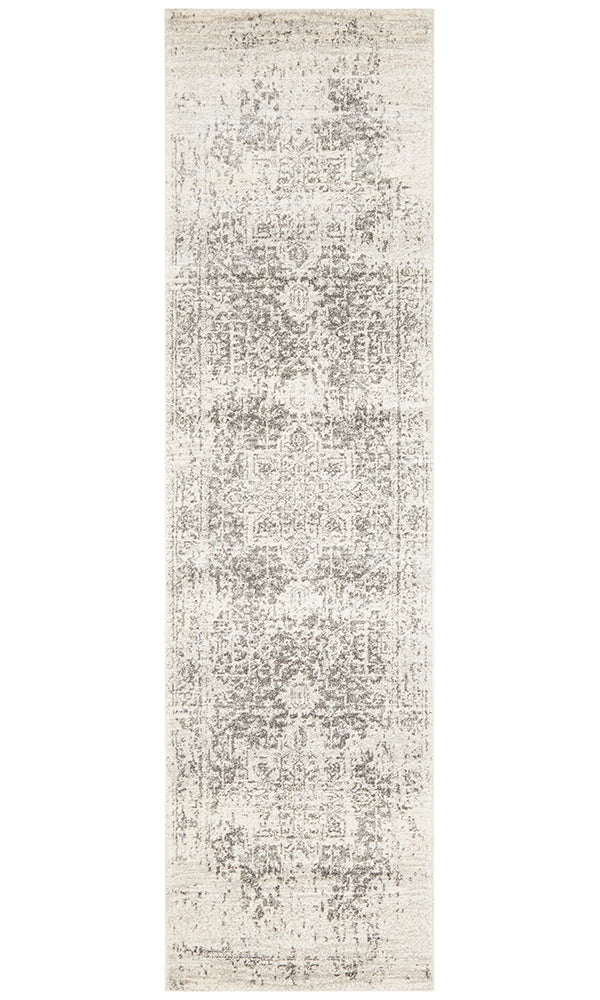 Summon Dream White Silver Transitional Rug
