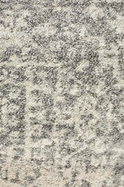 Summon Dream White Silver Transitional Runner Rug