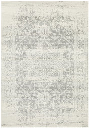 Summon Dream White Silver Transitional Rug
