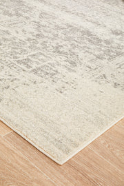Summon Dream White Silver Transitional Rug