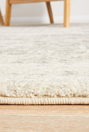 Summon Dream White Silver Transitional Rug