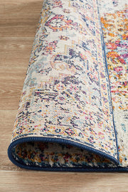 Summon Carnival White Transitional Runner Rug