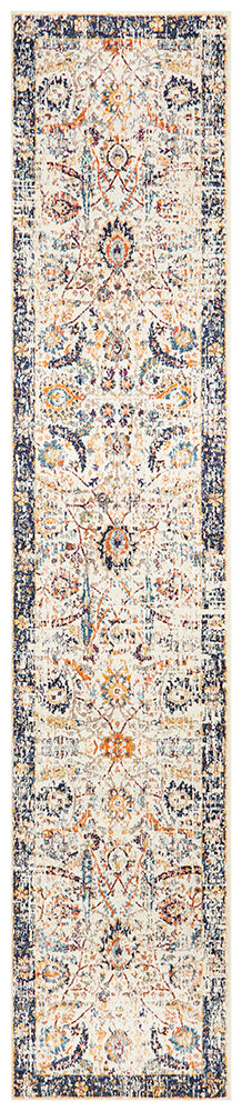 Summon Peacock Ivory Transitional Rug