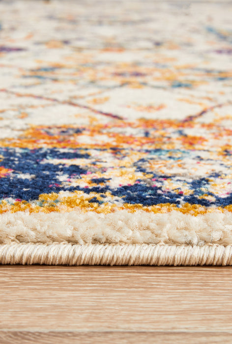 Summon Peacock Ivory Transitional Rug