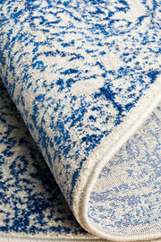 Summon Frost Blue Transitional Round Rug