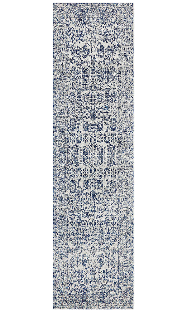 Summon Frost Blue Transitional Rug