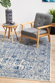 Summon Frost Blue Transitional Rug
