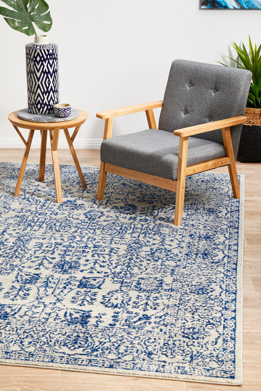 Summon Frost Blue Transitional Rug