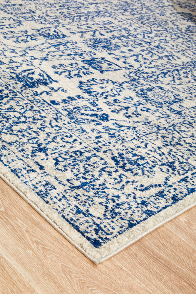 Summon Frost Blue Transitional Rug