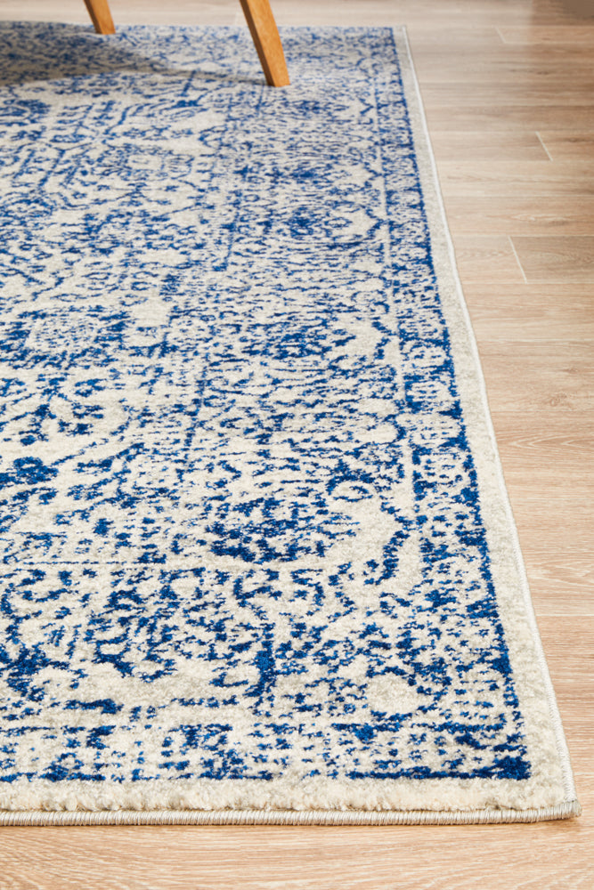 Summon Frost Blue Transitional Rug