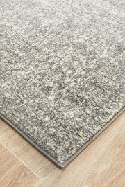 Summon Homage Grey Transitional Runner Rug