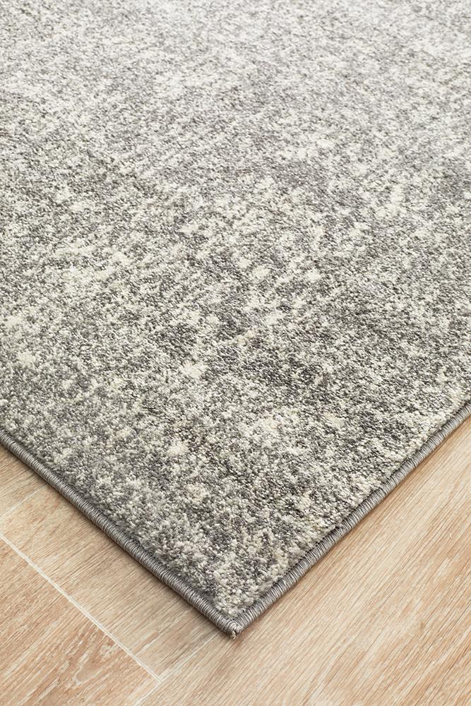Summon Homage Grey Transitional Runner Rug