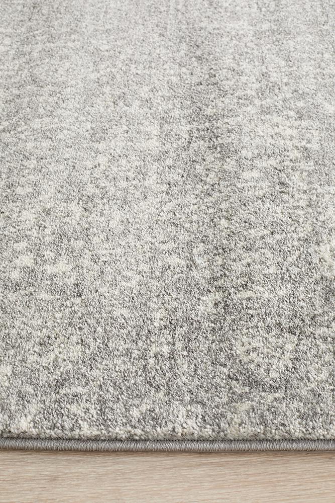 Summon Homage Grey Transitional Runner Rug