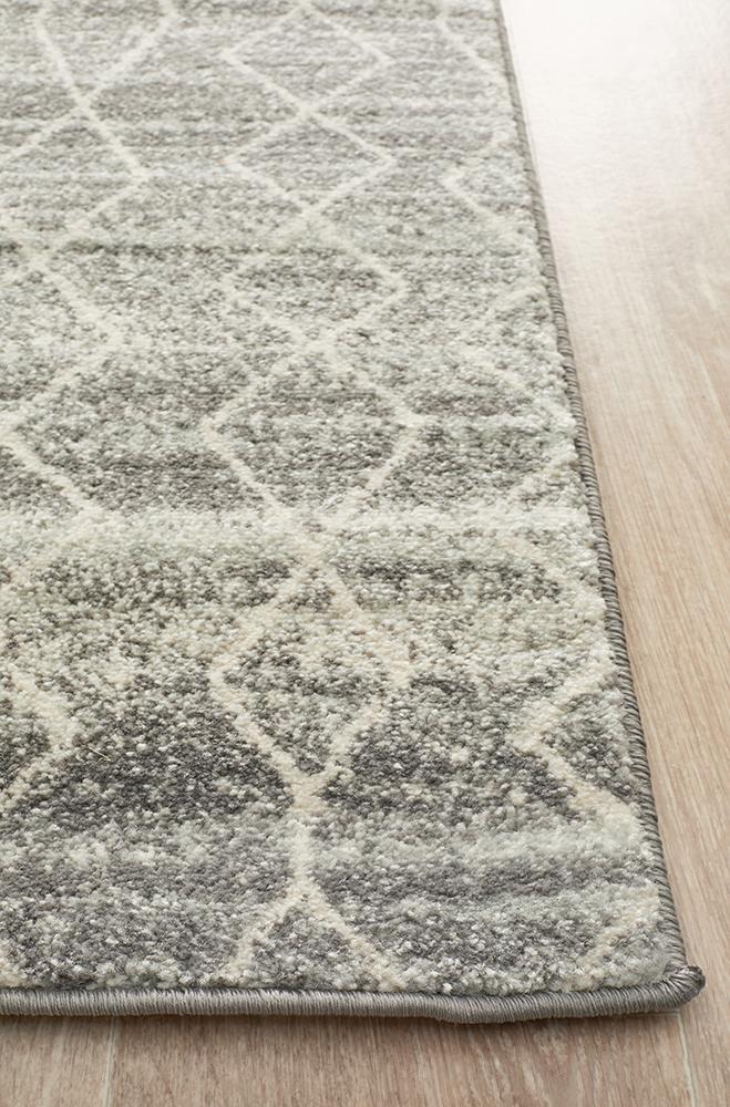 Summon Remy Silver Transitional Runner Rug