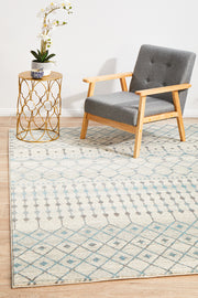 Summon Slate White Transitional Rug