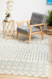 Summon Slate White Transitional Rug