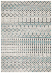 Summon Slate White Transitional Rug