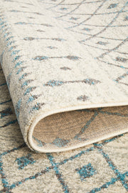 Summon Slate White Transitional Rug