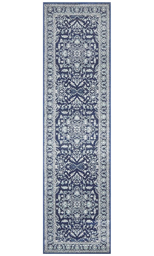 Summon Release Navy Transitional Uniart Runner Rug