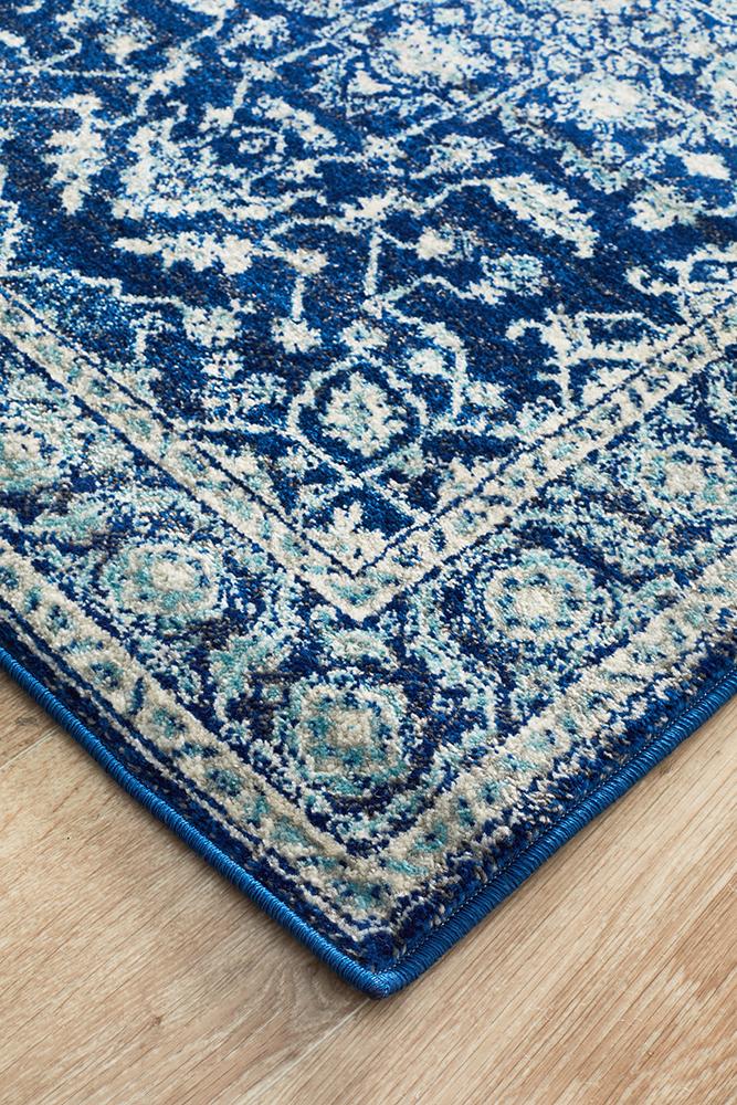 Summon Release Navy Transitional Uniart Runner Rug