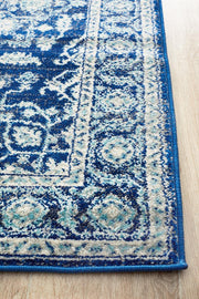 Summon Release Navy Transitional Uniart Runner Rug