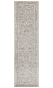 Summon Silver Flower Transitional Runner Rug