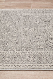 Summon Silver Flower Transitional Runner Rug