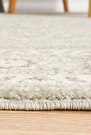Summon Silver Flower Transitional Rug