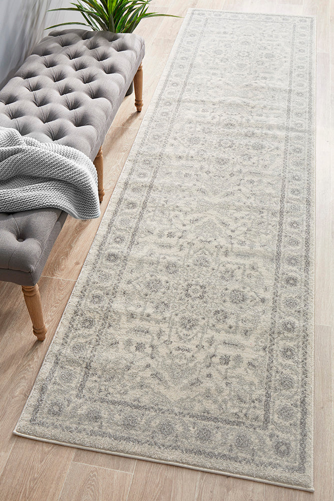 Summon Winter White Transitional Rug